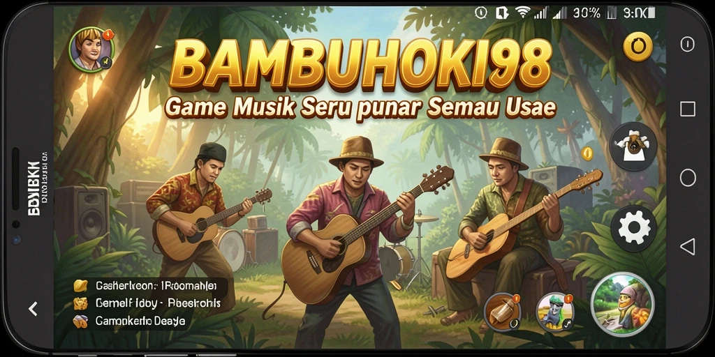 Tampilan gameplay seru dari BAMBUHOKI88 yang penuh warna.