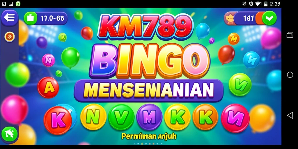 Tampilan screenshot KM789 menampilkan keseruan bermain Bingo secara interaktif.