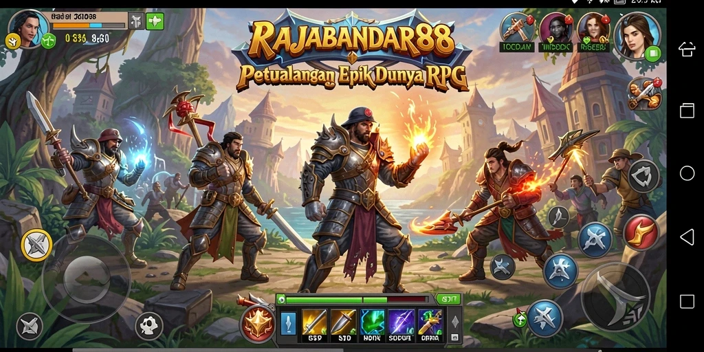 Tampilan gameplay <strong>RAJABANDAR88</strong> yang mendebarkan dalam pertempuran epik.
