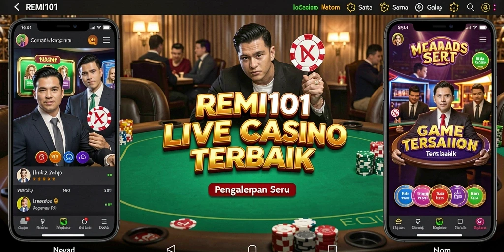 Tampilan gameplay Live Casino yang menarik dan interaktif.