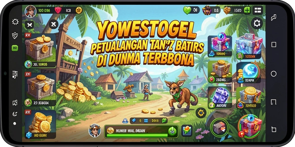 Tampilan gameplay seru YOWESTOGEL dalam dunia terbuka yang luas.